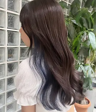 ロング カラー モリシゲ ヒカリ🦕🐬のヘアスタイル