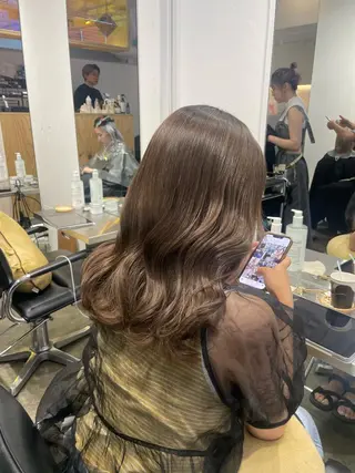 セミロング カラー 🪞♡韓国風スタイル MISATO🪞♡のヘアスタイル