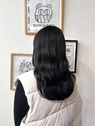 セミロング カラー 磯　亜由香 🌷ブリーチのヘアスタイル