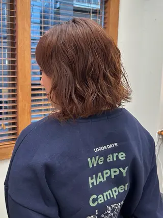 ミディアム パーマ ENIEN MAKE’S 立川所属・ミカ💫/パーマ/ ニュアンスパーマのヘアスタイル