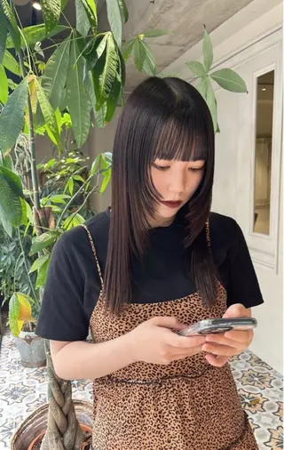 ロング 佐々木 凜のヘアスタイル