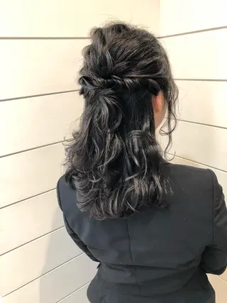 ミディアム ヘアアレンジ 渋谷/韓国風 西原直樹のヘアスタイル