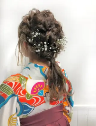 ヘアアレンジ パーマ/ハイライト 💙鶴岡 愛💙のヘアスタイル