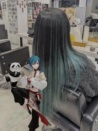 推しカラー🦉にじさ んじカラー🌈🕒✨のヘアスタイル