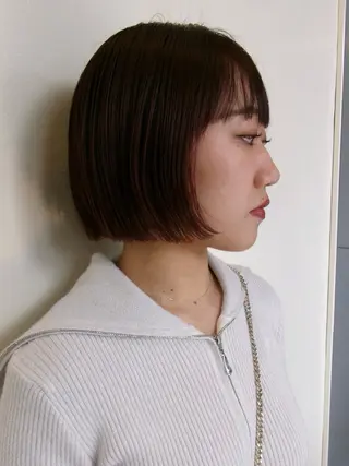 ショート ニワ/レイヤーカット /透明感カラー💎のヘアスタイル