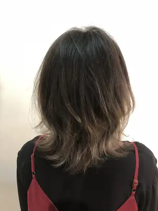 ミディアム 永井 悠大のヘアスタイル