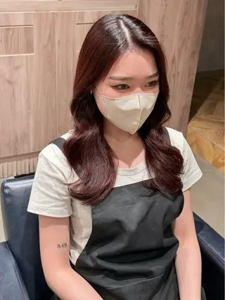 セミロング 中谷 美月のヘアスタイル