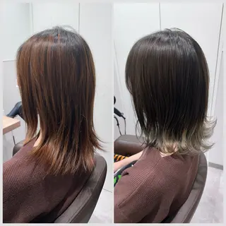 ミディアム カラー SALOWIN 神戸三宮店所属・【三宮/ブリーチ なしカラー】高田祐也のヘアスタイル