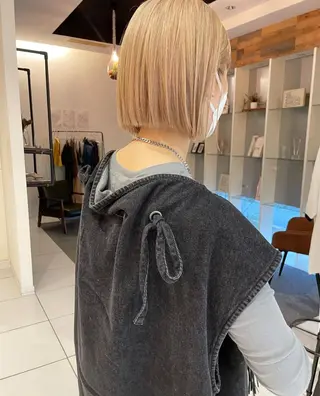 ショート ハイトーン/ 髪質改善/ヒロタリカのヘアスタイル