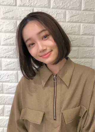 ミディアム ボブ✂︎ 平野由佳♥️のヘアスタイル