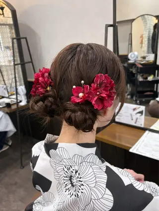 ロング ヘアアレンジ 🦄🩵YUNA 🩵🦄のヘアスタイル