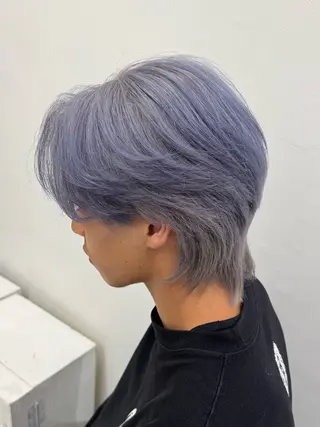 カラー メンズ 原宿 ツヤカラー🫧 ちり🍎のヘアスタイル