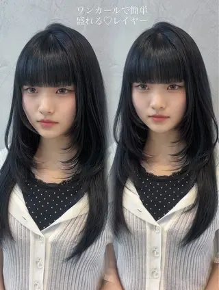 ロング カラー ヘアアレンジ ️🫧中島遼香🫧 Ess🪽髪質改善のヘアスタイル