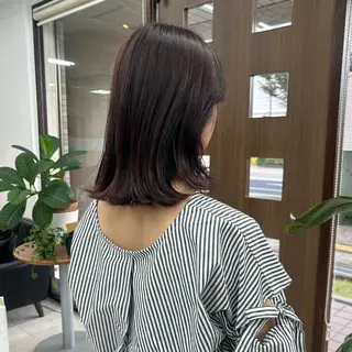 ミディアム ダブルカラー/韓国 ヘア/さわのあかねのヘアスタイル