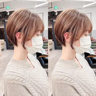 ショート カラー LA KING GINZA TOKYO所属・🧡ショートの達人 🧡SHOのヘアスタイル