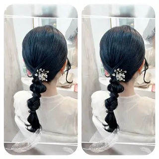 セミロング ヘアアレンジ 🫧そあん🫧大宮 カットモデル様募集中のヘアスタイル