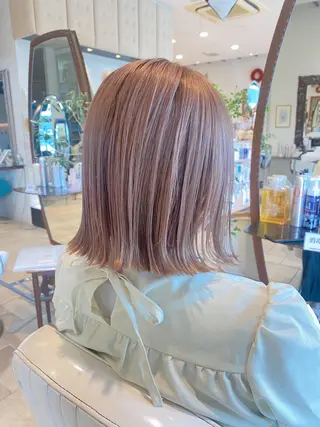 ショート ボブ顔周り 韓国遠藤小雪のヘアスタイル