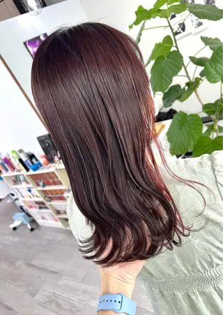 ミディアム カラー 名畑 裕貴のヘアスタイル