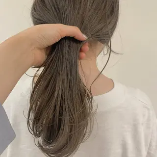 セミロング カラー go today share salon表参道Polaris所属・オリーブベージュ きょうかの眉毛・アイブロウイメージ