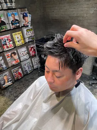 メンズ アレクサンドルオブカラーズ金沢所属・喜多 伯斗のヘアスタイル