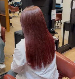 ロング カラー yuzua/暖色 透明感カラーのヘアスタイル