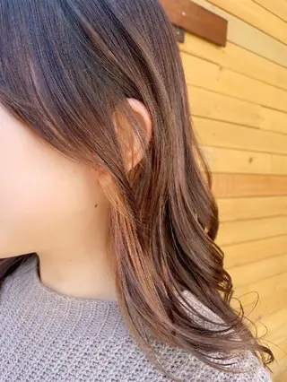 セミロング カラー 埼玉久喜/ハイトーン デザインカラーRYOのヘアスタイル