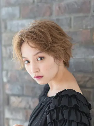 ショート カラー 池袋センターパート No.1 裕大のヘアスタイル
