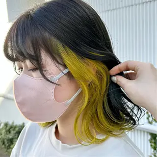 ミディアム カラー REAL 心斎橋所属・ブリーチ/ベージュ /ピンク🦋ナツミのヘアスタイル