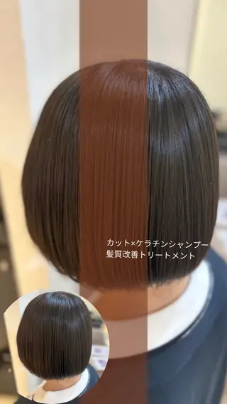 ショート 艶質改善/縮毛矯正 ササキナツミのヘアスタイル