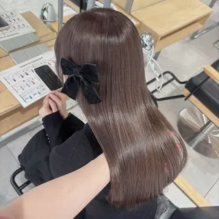 セミロング ゆるふわ透明感カラー 🎀ほの/表参道のヘアスタイル