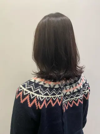 ミディアム カラー ✨透明感カラー✨ 🦖佐々木未来🦕のヘアスタイル