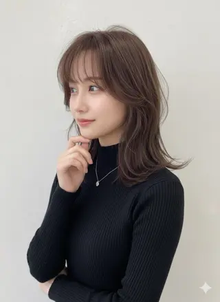 ミディアム カラー 名古屋／似合わせ カット／カラー🫧のヘアスタイル