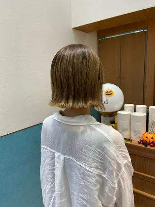 ミディアム 🫧透明感カラー /縮毛☘️豊嶋龍佑のヘアスタイル