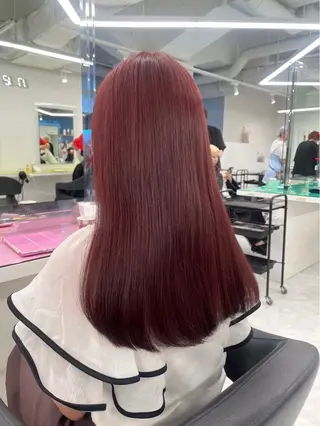 ロング カラー 🥀トレンド韓国暖色 🥀momo🥀のヘアスタイル