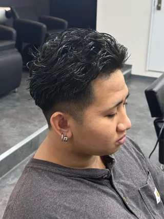 ショート 柏メンズカットパーマ NO.1タイチのヘアスタイル