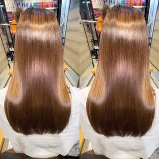 セミロング カラー 新宿/髪質改善/ 縮毛矯正/松永ゆいのヘアスタイル