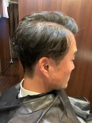 ショート パーマ プレミアムバーバー新宿店所属・新宿駅近! 💈口コミ多数✨のヘアスタイル