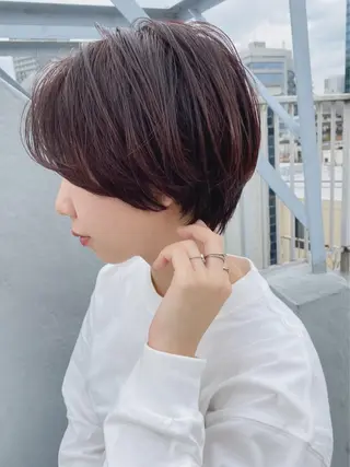 ショート パーマ 小顔ショート✁ ⁂Yukari⁂のヘアスタイル