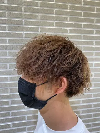 パーマ メンズ 赤本悠斗波巻きパーマ メンズパーマのヘアスタイル