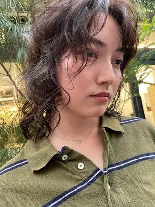 ミディアム パーマ 【お洒落パーマ】 Elme　肥塚康汰郎のヘアスタイル