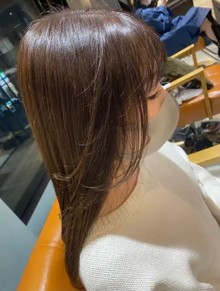 ミディアム カラー ヘアアレンジ 🟣メンズパーマ 川端 永遠🟣のヘアスタイル