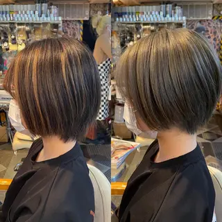 ショート カラー ヘアアレンジ キッズ ネイル マツエク・マツパ haco+所属・🌈派手髪エクステ ブレイズ🌈ひろとのヘアスタイル