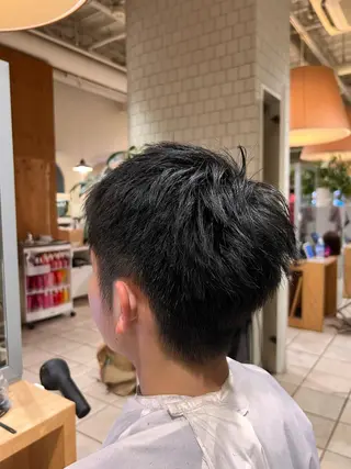 ショート メンズ ヘアーサロン　エムプラス　ヨツバコ所属・壽賀 竜佑のヘアスタイル