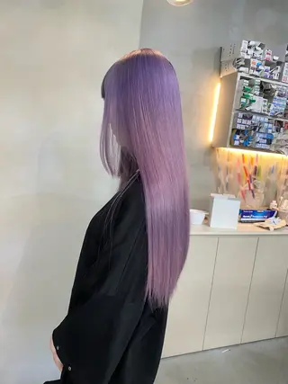 ロング カラー qulim所属・前橋 姫奈のヘアスタイル