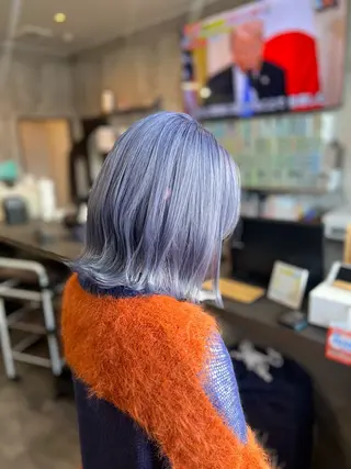 ミディアム カラー 小野瀬 蓮のヘアスタイル