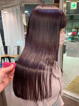 ロング カラー aya/小顔レイヤー /柔らかカラーのヘアスタイル