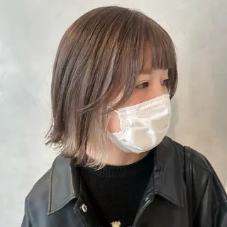 ミディアム カラー デザインカラー/パー マ🦖外岡咲希🦖のヘアスタイル