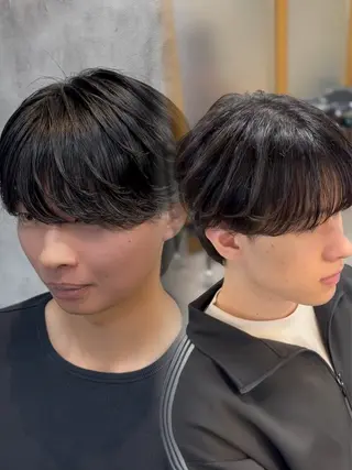 ショート パーマ メンズ メンズウルフ特化🐺 🔥長山耕大🔥のヘアスタイル