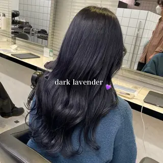 ロング カラー 韓国っぽ♡寒色/暗髪 🫧MOEKA🦋のヘアスタイル