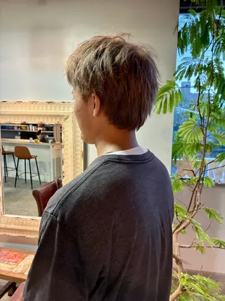 カラー メンズ 金山/メンズパーマ 西村侑真のヘアスタイル